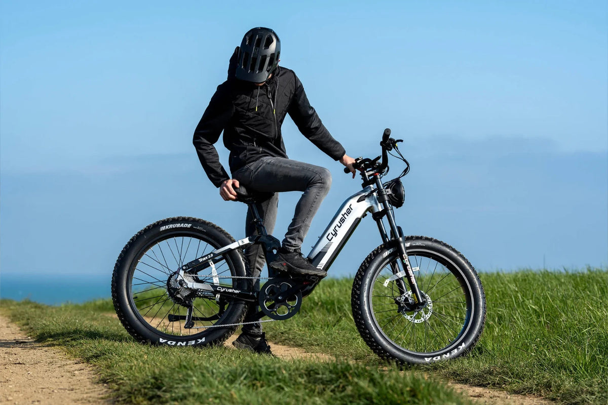 Cyrusher Trax2.0 Mountain All Terrain Air Shock 9-speed 750W 52V 20AH Ebike US