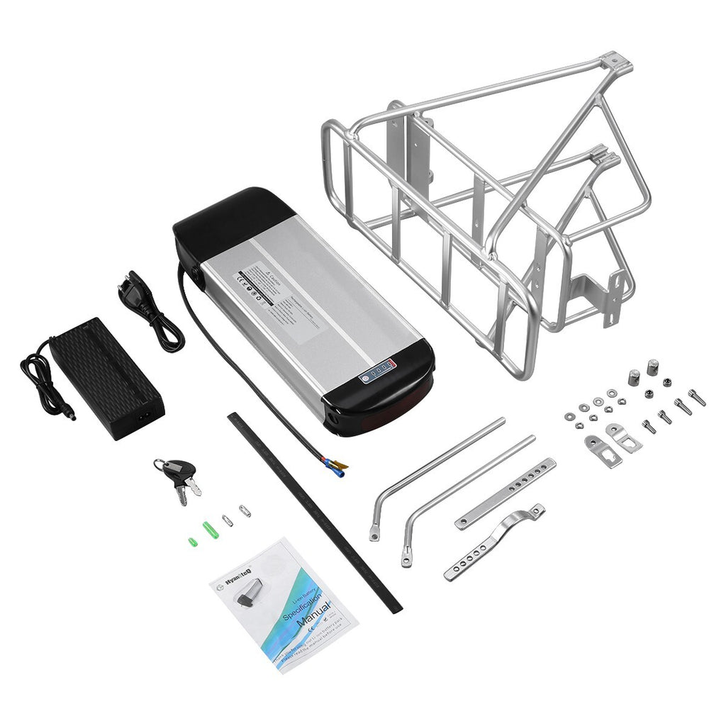 Pacco batteria agli ioni di litio 36V 20Ah portapacchi posteriore per e‑bike