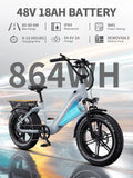 ONESPORT OT08 Bicicletta Elettrica 20" 864Wh 7Vel Autonomia 90km City Pendolare