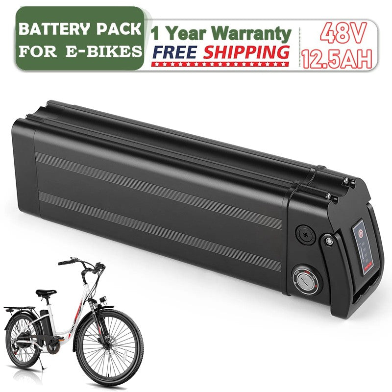 Silverfish E 自行车电池 48 伏 12.5 安锂电池 适用于 ANCHEER Gocio Cruiser-