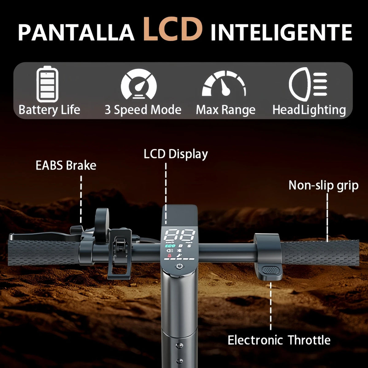 Monopattino Elettrico Pieghevole Adulto 36v 10,4ah Autonomia 20-25 Km