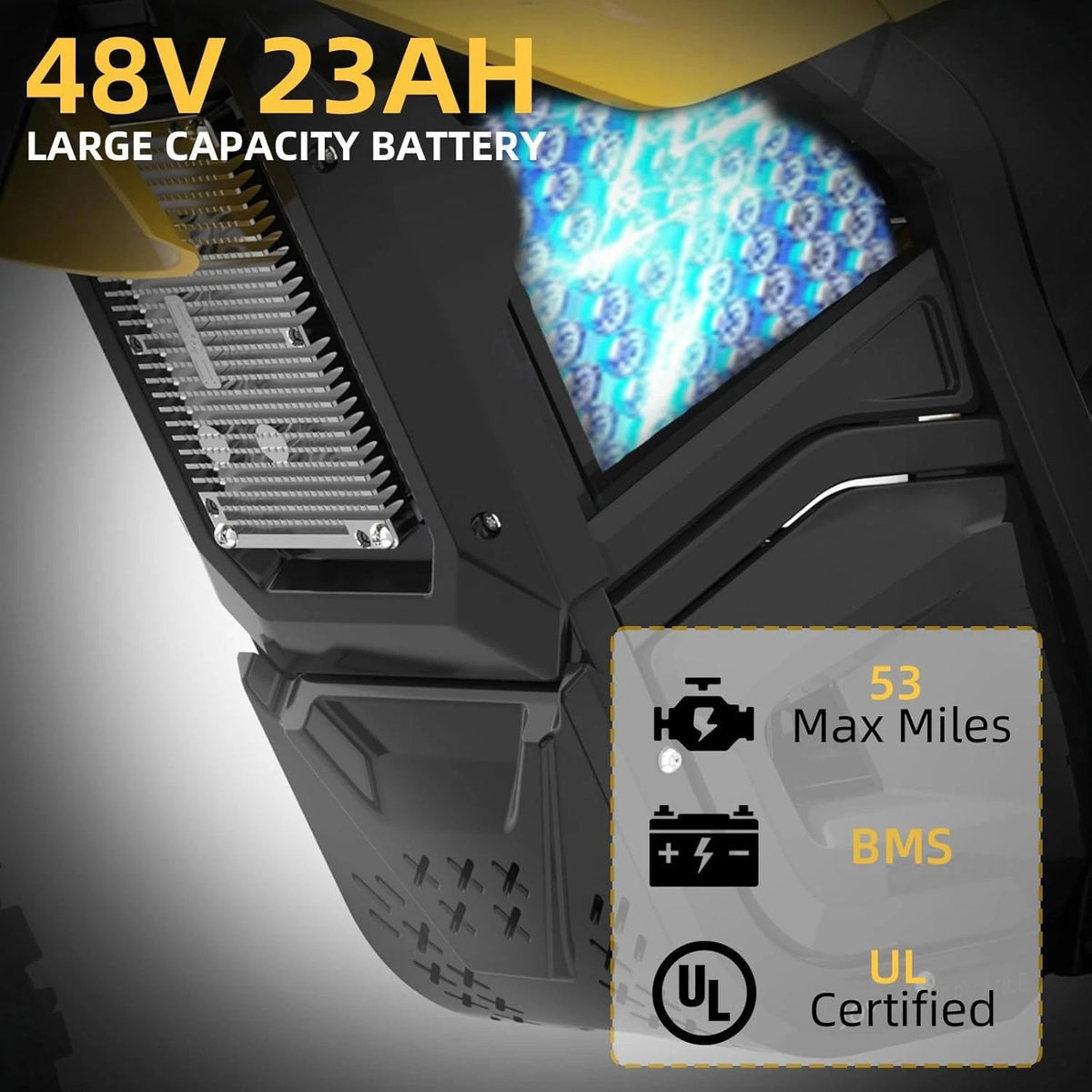3000W Peak Electric Motorcycle 41MPH Youth Dirt Bike 48V 23Ah Battery E-bike