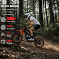 Electric Dirt Bike 3000W 45MPH,48V23Ah Battery,Hydrau<wbr/>lic Brake,Full Suspension