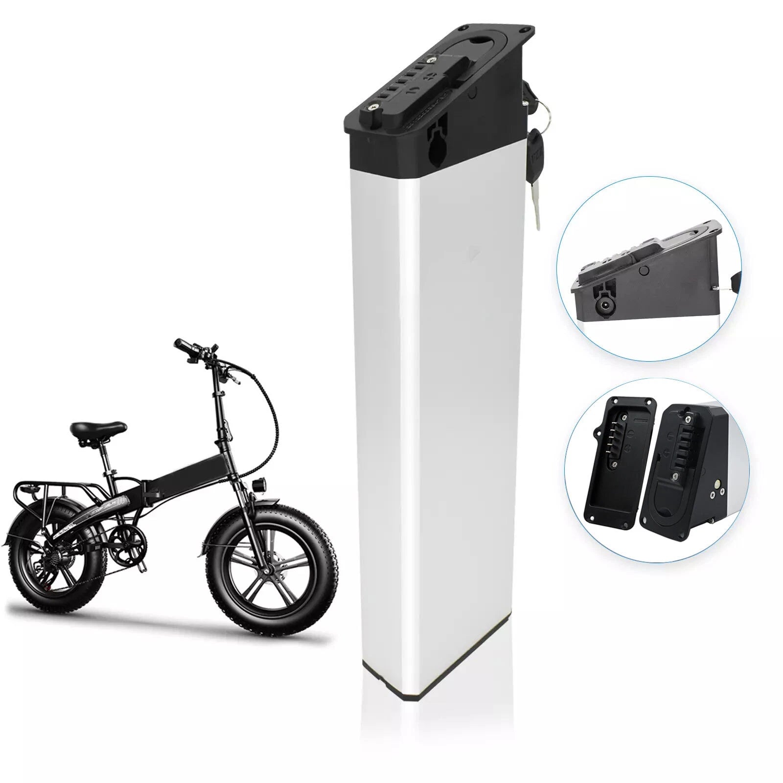 Batteria Bici Elettrica 48V 13Ah Sostitutiva per Lankeleisi x3000plus TESGO Pro