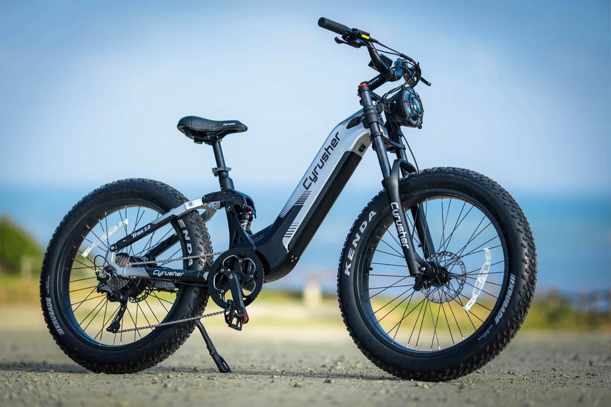 Cyrusher Trax2.0 Mountain All Terrain Air Shock 9-speed 750W 52V 20AH Ebike US