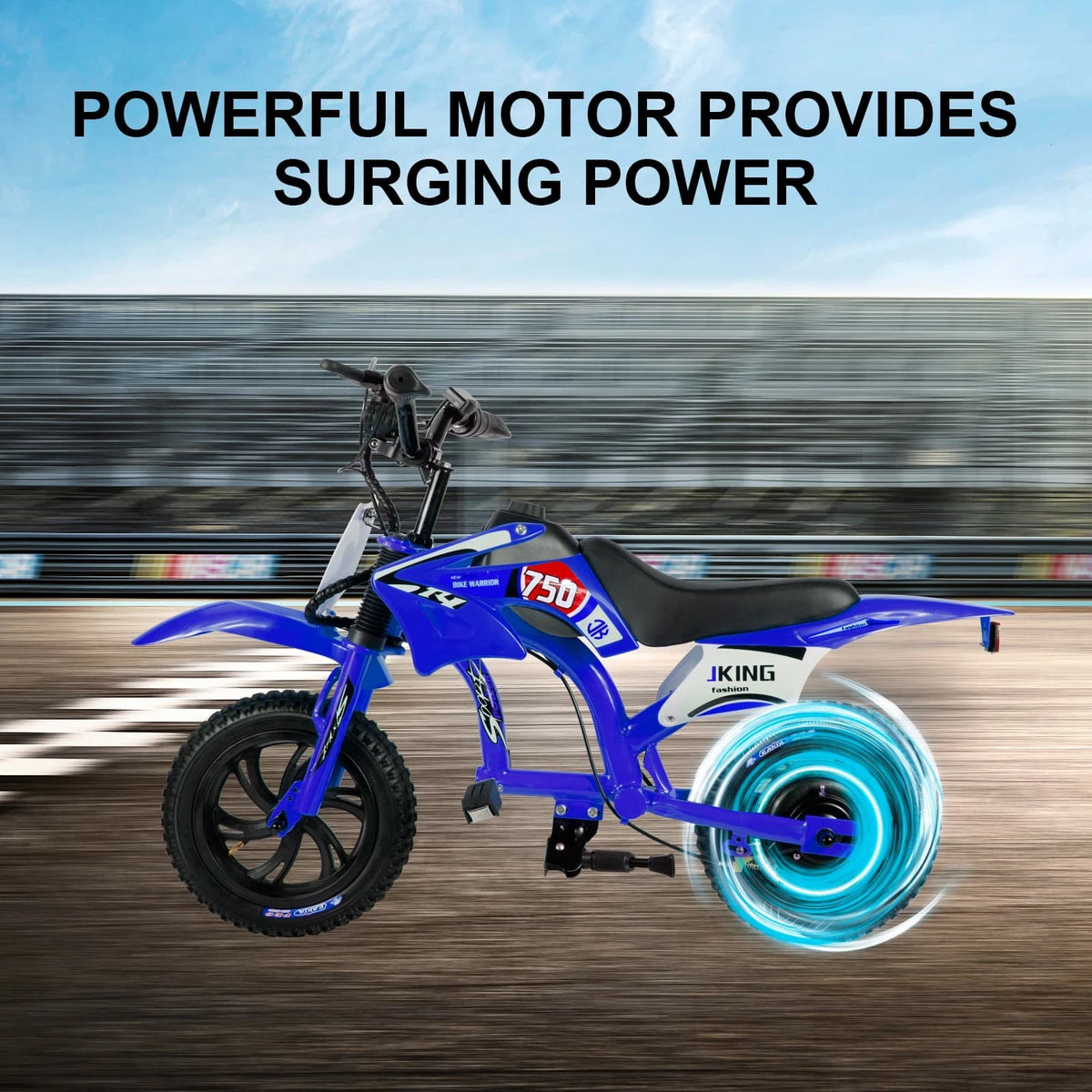Moto Elettrica JKING Per Bambini 16km/h 3 Marce Doppio Freno A Disco