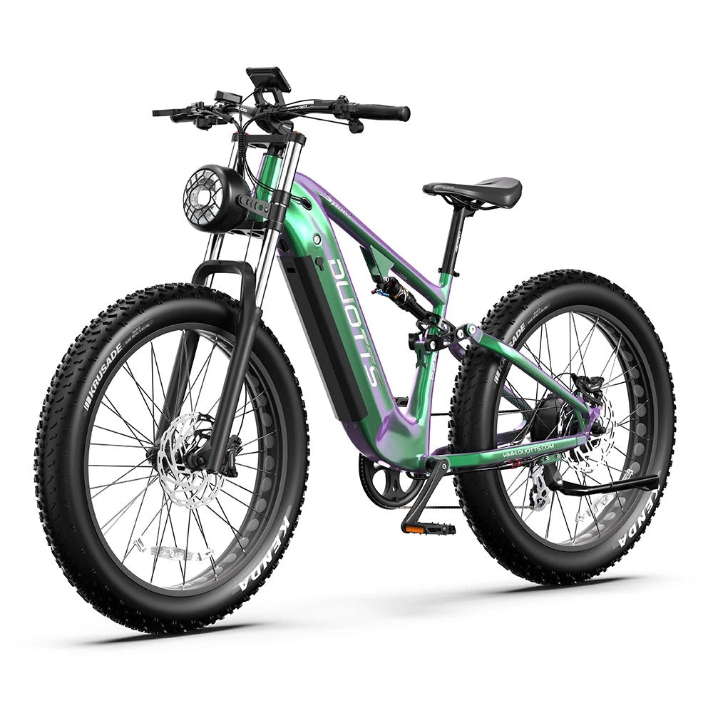 Bicicletta Elettrica 26" Off-Road, 48V 20Ah, 8 Marce, Doppi Ammortizzatori 120km