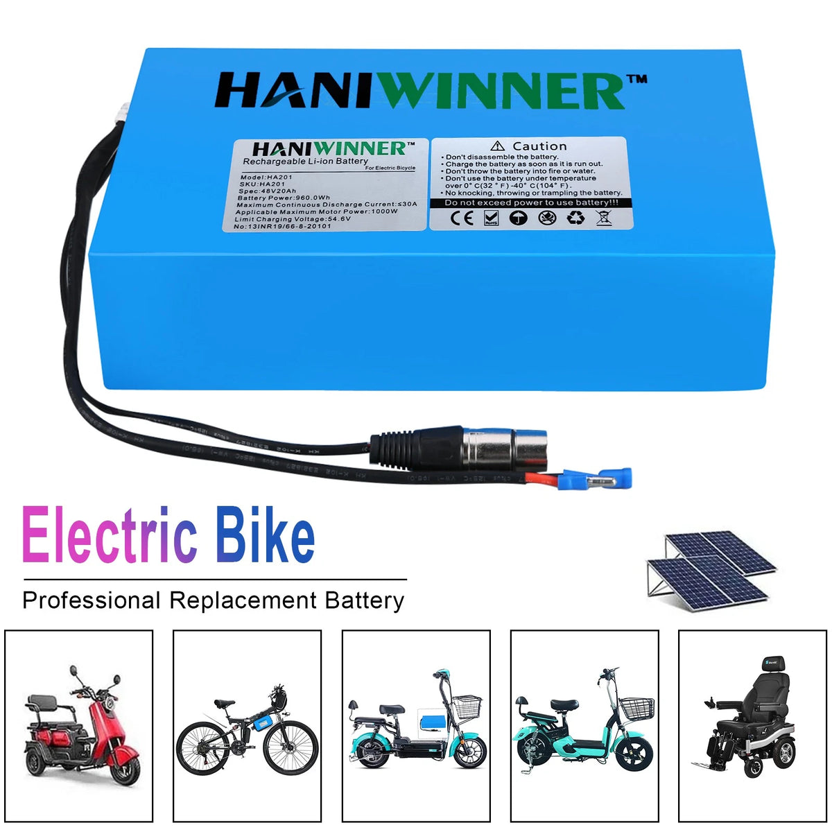 36v 20Ah E-bike Lithium Battery Replacement Battery For Electric Bike Scooter