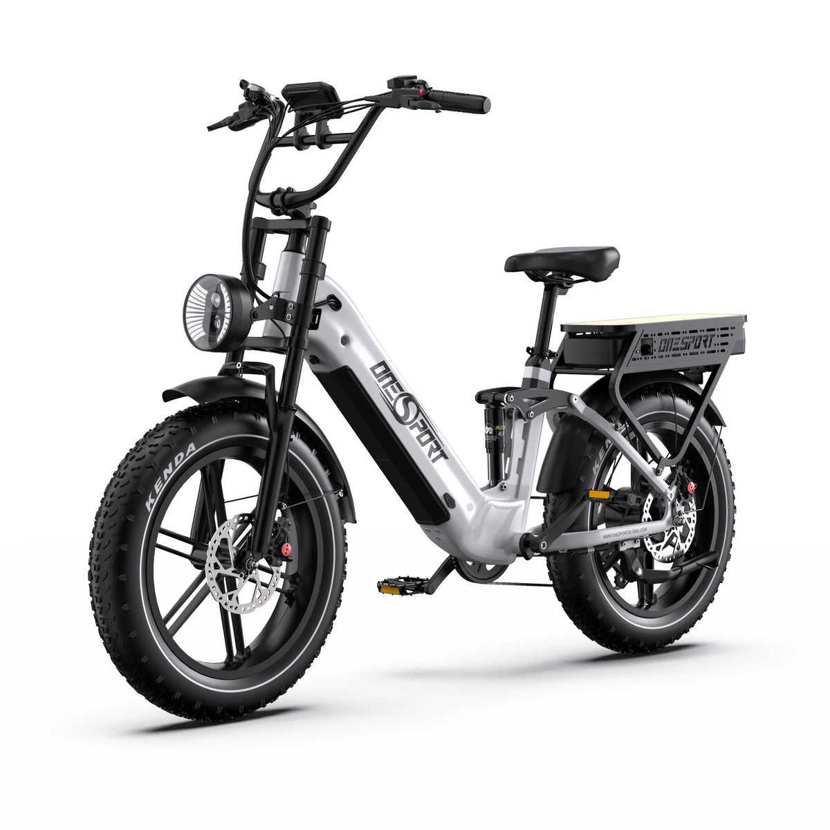 Onesport OT08Pro E-Bike 1728Wh Batteria Doppia 190km Full Suspension 7 Velocità